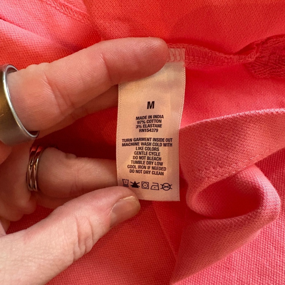 Aeropostale NWT Pink White Colorblock Polo Golf, Tennis Dress Preppy Medium - Picture 9 of 9